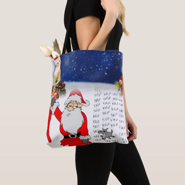 Jul Kvinnors Tote bags Tygkasse (Närbild)