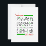jul Kwanzaa Hanukkah Solstice Yuletide Julkort<br><div class="desc">jul Kwanzaa Hanukkah Solstice Yuletide</div>
