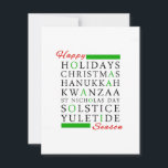 jul Kwanzaa Hanukkah Solstice Yuletide Julkort<br><div class="desc">jul Kwanzaa Hanukkah Solstice Yuletide</div>