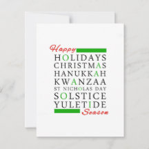 jul Kwanzaa Hanukkah Solstice Yuletide