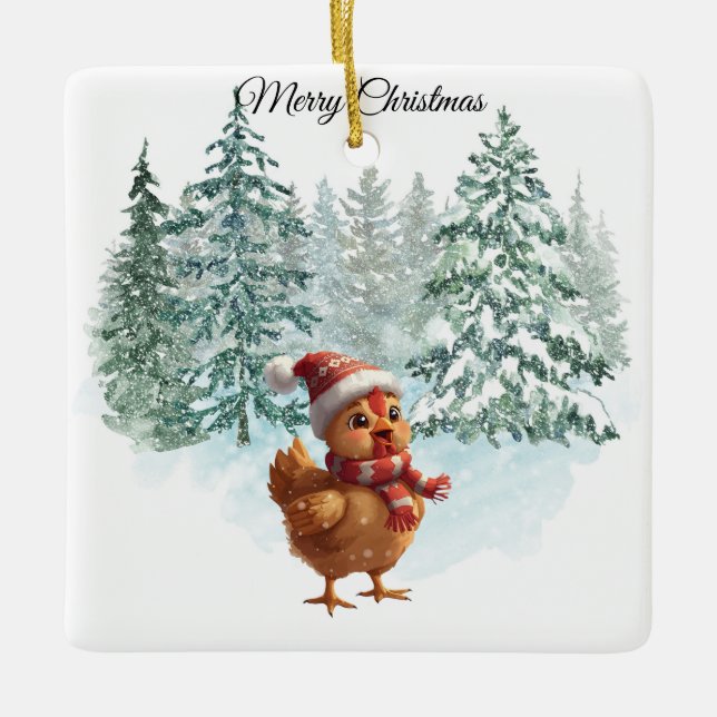 Jul Kyckling Ornament (Framsida)