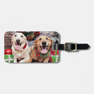 Jul - Labrador bundsförvant - guld- Retriever Bagagebricka