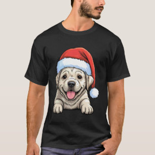 Jul Labrador Hund Som Bär Julhatt Husdjur Djur Äls T Shirt