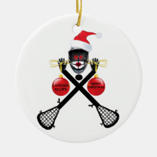 Jul Lacrosse Julgransprydnad Keramik