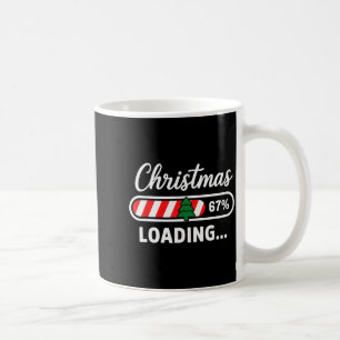 Jul laddar 67% Roligt 6 7 Meme Xmas Gen Alph Kaffemugg
