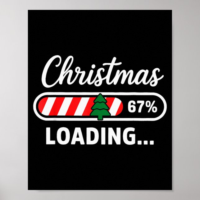 Jul Laddar 67% Roligt 6 7 Meme Xmas Gen Alph Poster (Framsidan)