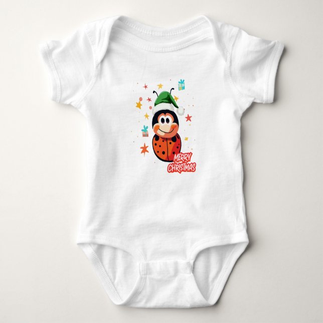 Jul Ladybug Cheer T Shirt (Framsida)