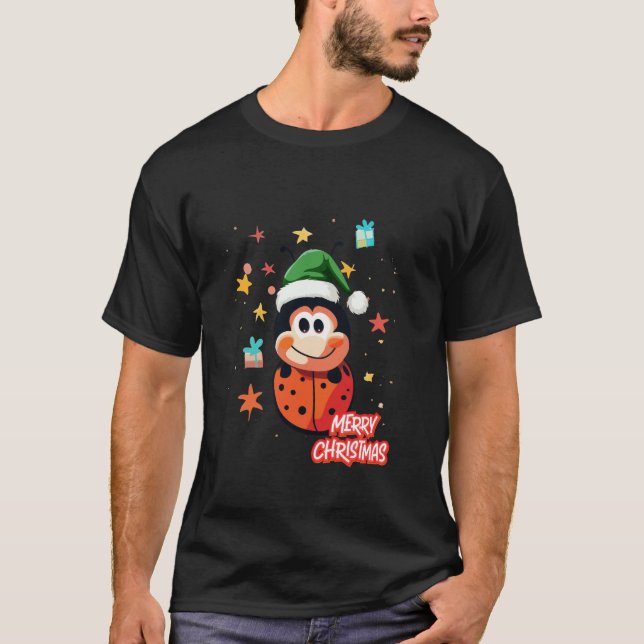Jul Ladybug Cheer T Shirt (Framsida)
