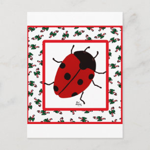 Jul Ladybug i juli Helg Vykort