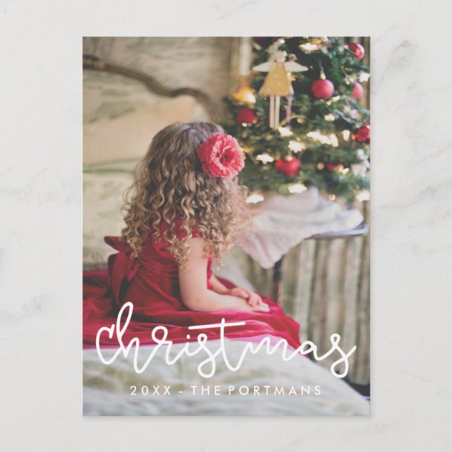 Jul Lägg till bild och Namn Helg Vykort (Framsida)