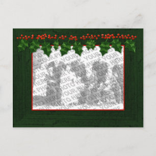 Jul Lägg till ditt vykort för foto Ram