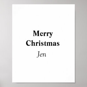Jul lägg till namn text bild redigerbar inbjudan poster