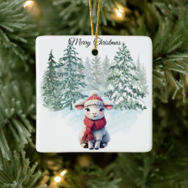 Jul Lammaskarv Julgransprydnad Keramik