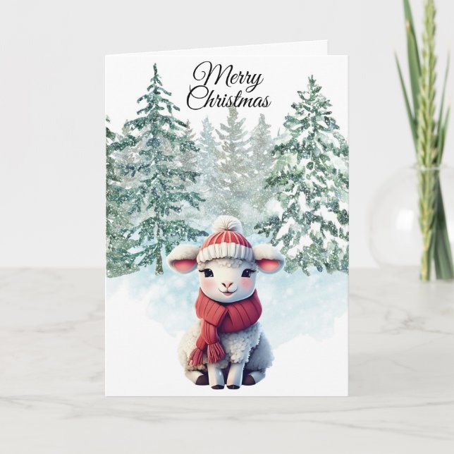 Jul Lammötes Julkort Helgkort (Framsida)