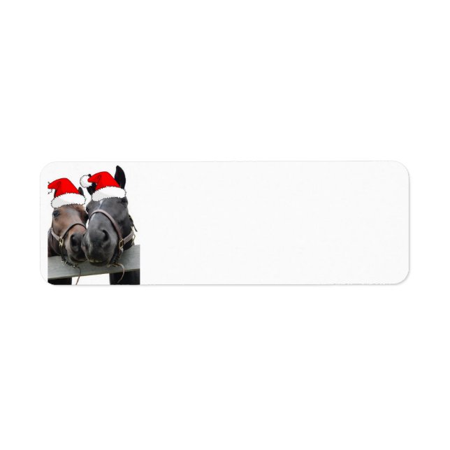 Jul Land Horses Returadress Etikett (Framsidan)