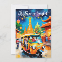 "Jul långt borta i Bangkok" Julkort Anteckningskort