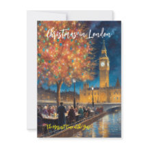 'Jul långt borta i London' Julkort