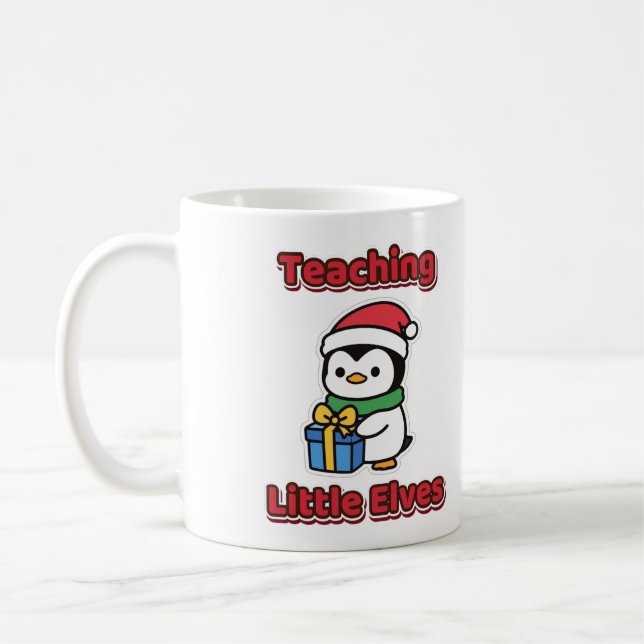 Jul lärare för små älvor kaffemugg (Vänster)