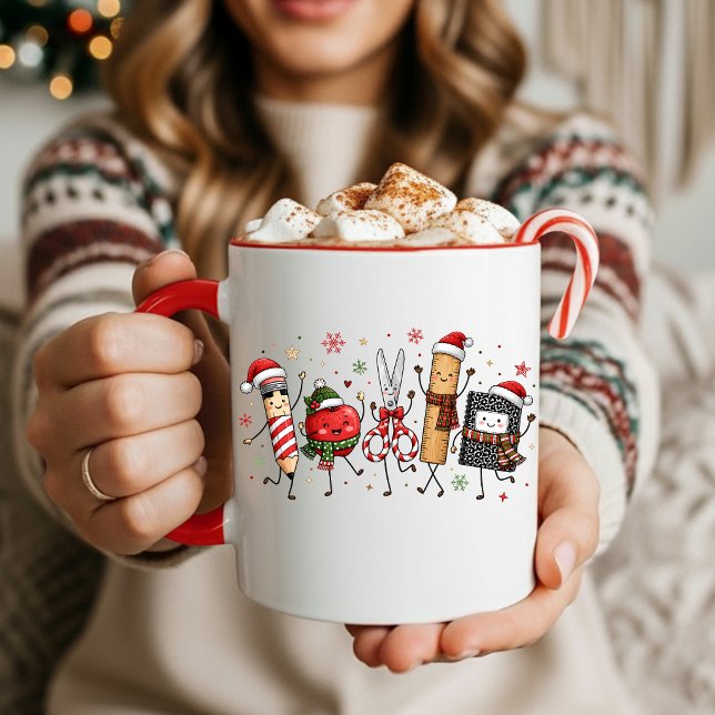 Jul lärare kaffemugg (Christmas School Teacher Coffee Mug)