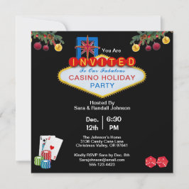 Jul Las Vegas Casino Julfest Square Inbjudningar