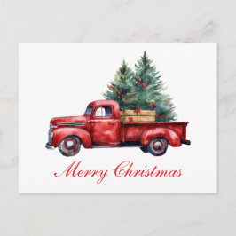 Jul-lastbil med trädet2 helg vykort