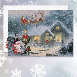 Jul Låt det snöa Santa Sleigh Personalize
