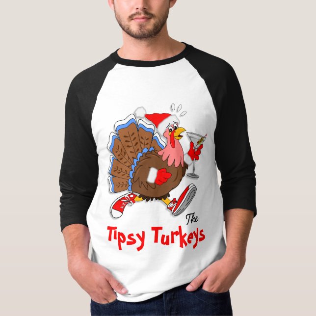 Jul lätt berusade Turkiet (Martini) - T Shirt (Framsida)