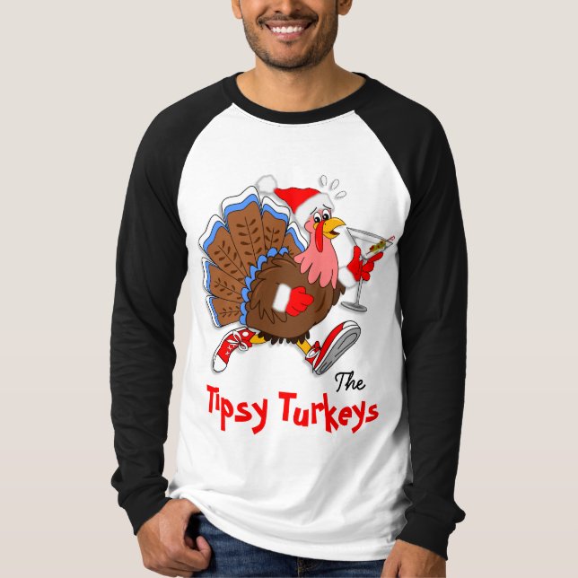 Jul lätt berusade Turkiet (Martini) - T Shirt (Framsida)