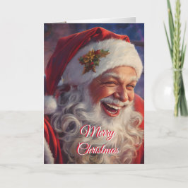 Jul Laughing Jultomten Helgkort