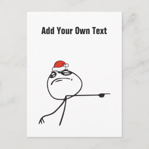Jul Le Me Memes Ut Anpassningsbar text REDIGERBAR Helg Vykort