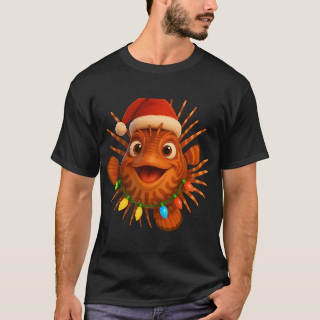Jul Lejonfisk T Shirt (Framsida)