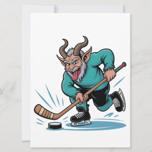Jul Lekar Ishockey Kuslig Jul Sport Julkort