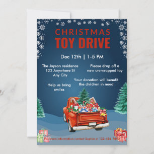 Jul Leksak Drive Family eller Corporate Charity Inbjudningar