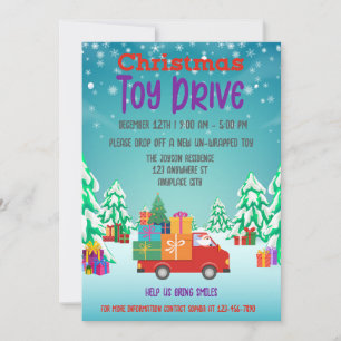 Jul Leksak Drive Family eller Corporate Charity Inbjudningar