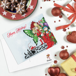 Jul Leksak Fairy Vykort
