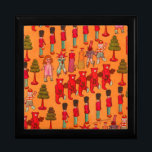 Jul Leksak Vintage Barn Play Minnesask<br><div class="desc">Den här årgången är parad från leksak från en 1907-års Puck-tidskriftäckning,  med en rad barnens leksaker från Edwardian-tidsåldern - dockor,  leksak-soldater,  nallar,  julgranar med mera.</div>