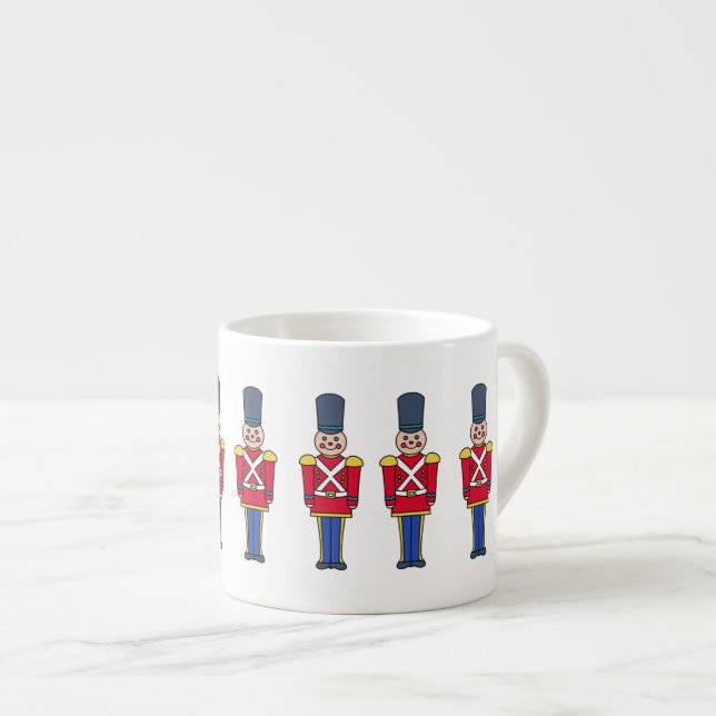 Jul leksakssoldater kaffemug  espressomugg (Framsida höger)