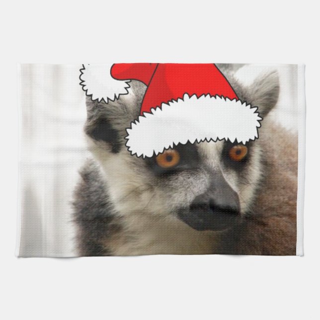 Jul Lemur Kökshandduk (Horisontell)