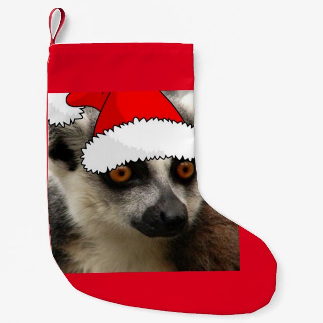 Jul Lemur Liten Julstrumpa (Framsidan)