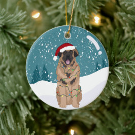 Jul Leonberger Julgransprydnad Keramik