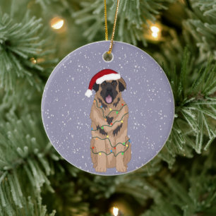 Jul Leonberger Julgransprydnad Keramik