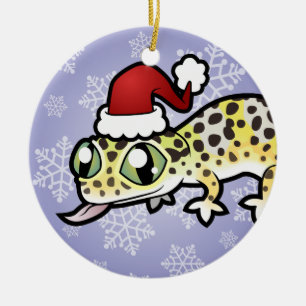 Jul Leopardgecko Julgransprydnad Keramik
