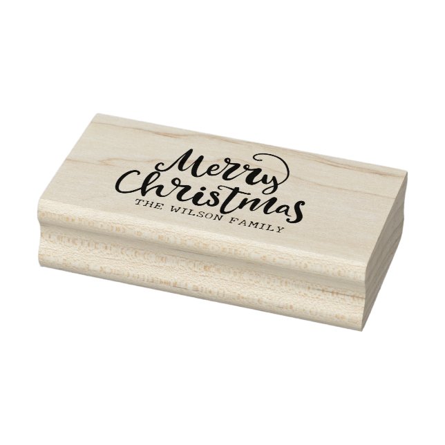 Jul Lettering Calligraphy God jul Stämpel (Stämpel)