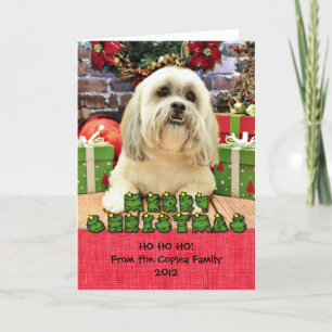 Jul - Lhasa Apso - Solo Helgkort