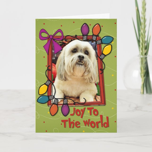 Jul - Lhasa Apso - solo Helgkort (Framsida)