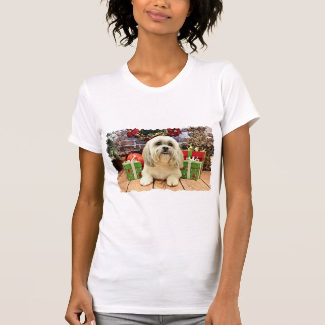 Jul - Lhasa Apso - solo T Shirt (Framsida)