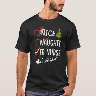 Jul Lista Xmas Tomte Tröja, Snäll Stygg T Shirt