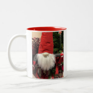 Jul - litauiska Gnome Red Inside Två-Tonad Mugg