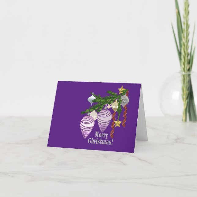 Jul Liten, 4" x 5,6" Vikt Holiday Card Helgkort (Framsida)