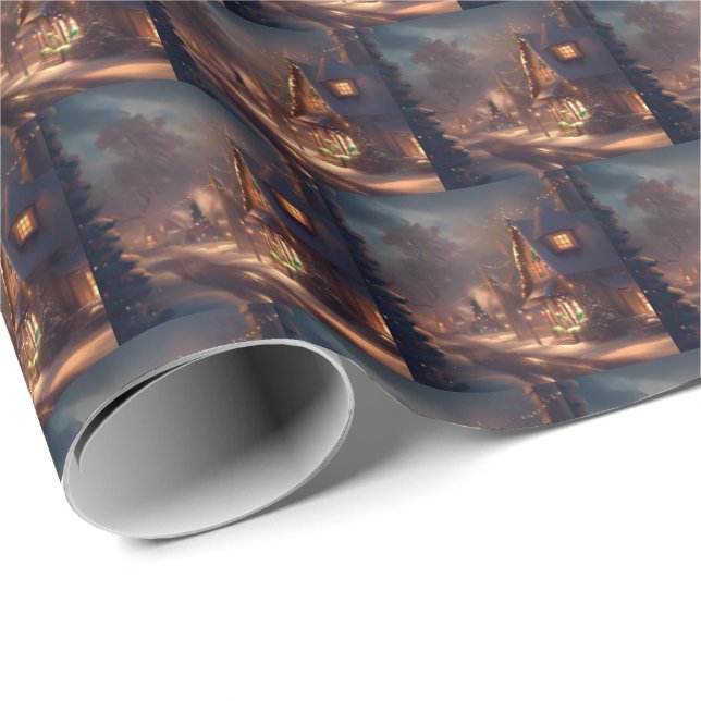 Jul, liten stad 2 presentpapper (Rullad Hörn)